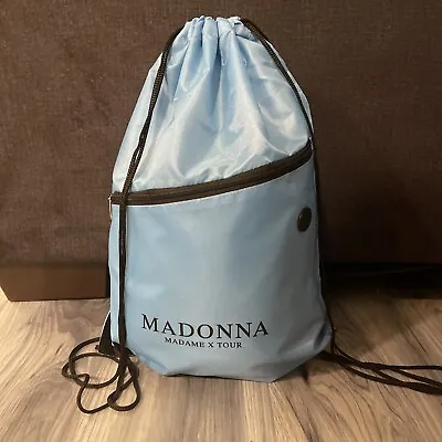 Madonna Madame X Tour  Drawstring Backpack NEW! Blue • $15