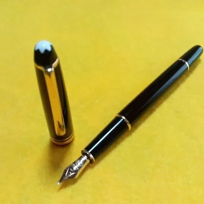 Montblanc Classique Meisterstuck Fountain Pen 144 14k Black Resin • $181.72