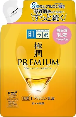 Rohto Hadalabo Gokujyun Premium Emulsion Refill 140ml Hyaluronic Acid • $14.48