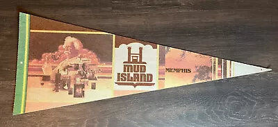 VINTAGE - Memphis Tennessee SOUVENIR Pennant MUD ISLAND PARK MUSEUM Banner Flag • $27