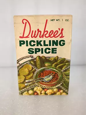 Vintage Durkee's Spice Box Pickling Spice Durkee Famous Foods Cleveland • $8
