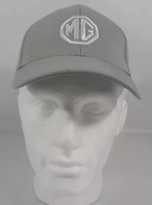 MG Car Logo Official Merchandise Baseball Cap Pale Grey Adjustable • £10