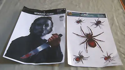 2 Clings Spirit Halloween Spiders 2018 H20 Miramax Michael Myers Window Cling • $17.99