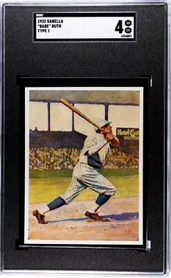 1932 Sanella Margarine Babe Ruth Type 1 Very Rare SGC 4 Beautiful  Undergraded. • $1999.99