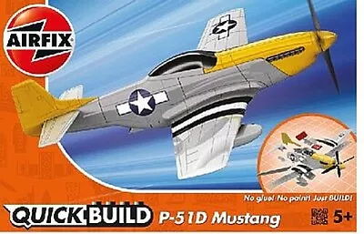 Airfix Mustang P51D Aircraft Quick Build Kit - Snap Tite Plastic Model Aircraft • $20.47
