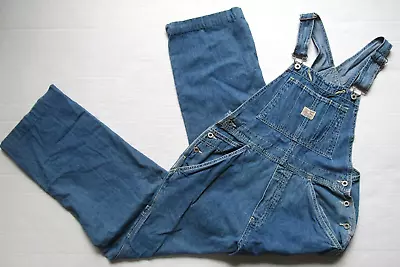 Vintage 1999 Old Navy 100% Cotton Denim Carpenter Jeans Overalls S Small • $39.99