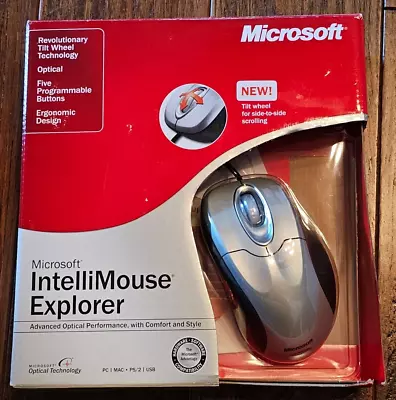 Microsoft Intellimouse Explorer 4.0 With Tilt-Wheel (B75-00092) Open Box • $99.99