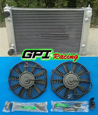 Radiator + Fan For VW Golf GTI MK1 MK2 Scirocco Rabbit Caddy 1.6 1.8 8V 80-91 MT • $137