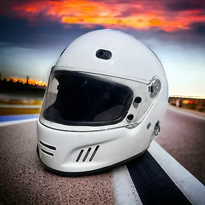 Bell? M3 Pro Series Auto Racing Full Face Helmet Sz Large Snell Sa2005 White EUC • $105
