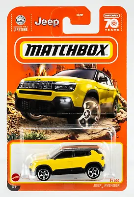 2023 Matchbox #9 Jeep® Avenger SUN YELLOW | FSC • $1.99