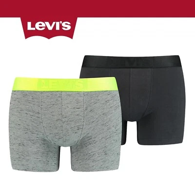 £10.99 • Buy Size Medium Levis 2 Pack Injected Slub Boxer Briefs Neon Green