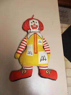 Vintage Ronald Mcdonald 13  Plush Stuffed Cloth Rag Doll • $5.99