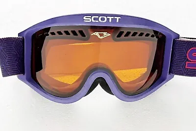 Scott Classic Goggles Mask Motocross Snowboarding Skiing Purple Vintage USA Made • $44.99