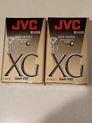 JVC Super VHS Compact Video Cassette S VHS-C ST-C30 XG   (2PK SEALED) • $17.85