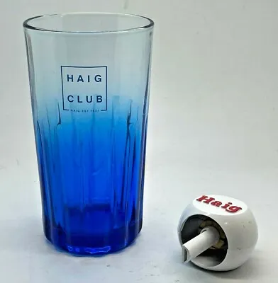 £19.99 • Buy Haig Club Whisky Glass & Bottle Pourer - Pub Bar Whiskey Home Beckham Spirit