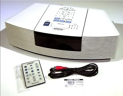 🔥【PRO SERVICED】Bose Wave Compact Radio/CD Alarm Clock! White~REMOTE+ 💥GUARANTY • $269.41