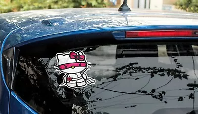 Hello Kitty Ninja Decal Sticker Funny Car Laptop Mobile Decal Sticker 3 Cm~40 Cm • $7.99