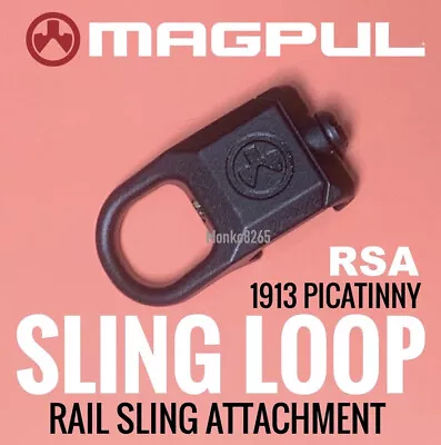 MAGPUL MAG502-BLK Rail Sling Attachment Aluminum Construction Low Profile • $25.93