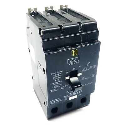 EDB34020 Square D Circuit Breaker 20 Amp 3-Pole • $144.97