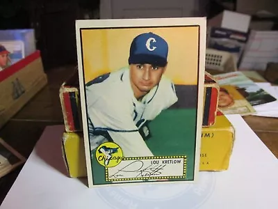 Vintage 1952 Topps Baseball Card Lou Kretlow #42 *u Grade* Ex Or Better • $1.36