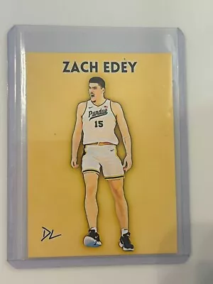 Zach Edey Rookie Cards 3/10 2023 Purdue Boiler Limited Edition Art. David Lee • $24