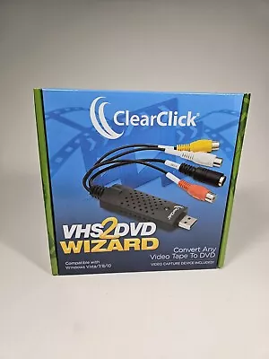  VHS To DVD Wizard With USB Video Grabber ClearClick Converter • $23.99