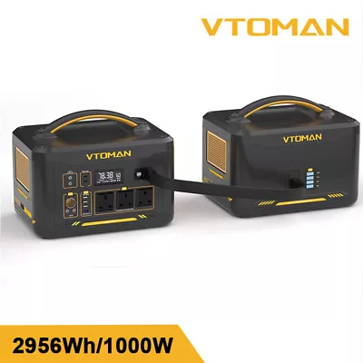 VTOMAN Portable Power Station 600W/1000W/1500W/Extra Battery 1548Wh LiFePO4 UK • £139.99