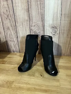 NWOB Liliana~Womens Black High Heel Boots~Size 9 With 4.5” Heel Stiletto • $21.99