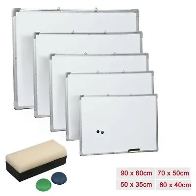 £8.99 • Buy Magnetic Whiteboard Small Large Board Dry Wipe Notice Office School Home