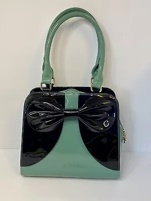 Dancing Days By Banned Bow Black Vintage Style Purse Bag Small Flaw • $29.95