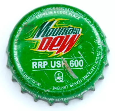 Uganda Mountain Dew RRP USH 600 - Soda Bottle Cap Kronkorken Tapon Chapas • $3.49