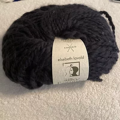 Elsebeth Lavold Silky Flamme' 50% Wool 30% Alpaca 20% Silk Yarn Thundercloud • $6.99