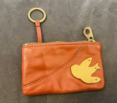 £36.01 • Buy NWT Marc By Marc Jacobs Petal To The Metal Leather Key Pouch Rust AUTHENTIC