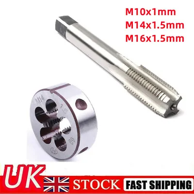 £10.99 • Buy M14x1.5 M16x1.5 M10x1mm Metric Tap And Die Set HSS Machine Thread Tap Round Die