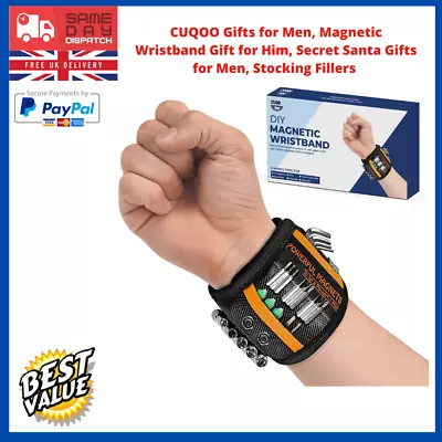 Strong Magnetic Wristband DIY Tool Belt Holder With Pickup Gadgets For Men Gifts • £3.50