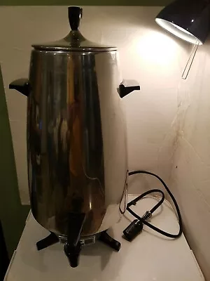 Mirro Matic Electric Coffee Percolator 15 - 35 Cups Model # M-0476 W/Box • $34.40