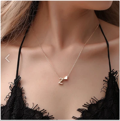 £0.01 • Buy GOLD STAINLESS STEEL INITIAL LETTER N PENDANT NECKLACE ALPHABET Chain UK
