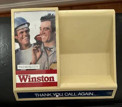 One (1) Vintage Winston Cigarette Plastic Store Display - 12  X 10 1/4  • $20