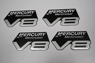 $15.95 • Buy 4 Mercury Mercruiser V8 Emblem Decal Sticker 37-861314-43