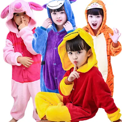 $15.99 • Buy Kids Tiger Winnie Pig Pajamas Onesis1 Animal Kigurumi Halloween Cosplay Costume