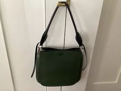 Authentic Prada Margit Leather Shoulder Bag Forest Green • $890