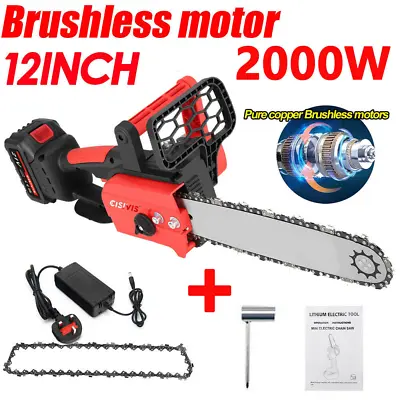 12'' Electric Cordless Chainsaw Powerful Wood Cutter Saw + Battery For Makita • £36.99