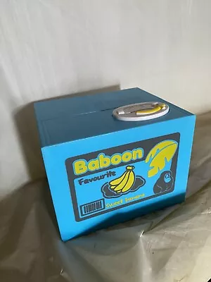 *WORKS-Missing Plug* Electronic Baboon Monkey Bank *SEE VIDEO LINK • $14.95