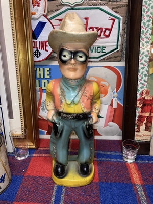 $175 • Buy Vintage LONE RANGER Carnival Chalkware Figure Masked Cowboy TV Show 1950's
