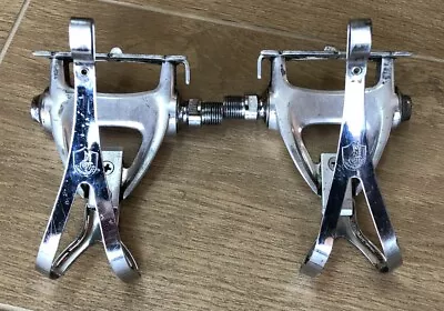 $167.52 • Buy Pedals Bike Caged Toe Clips Vintage Campagnolo Chorus Road Bike Pedals Cage