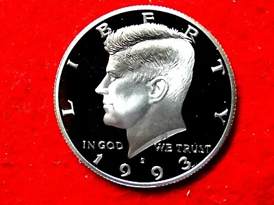 $4.69 • Buy 1993 S Kennedy Proof Deep Cameo Gem Clad Half Dollar   Item #9r