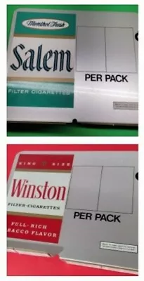 Vintage Winston Cigarette & Salem Menthol Cigarette 🚬 🚭 Store Display (nice) • $124.99