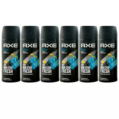 £26.19 • Buy Axe Body Spray Alaska 6 X 150ml Deodorant Spray 48H Protection 0% Aluminum Salts