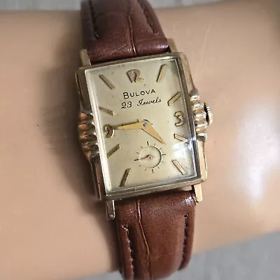 Vintage BULOVA Men's Manual Winding Watch Cal.10BP 23Jewels 10K RGP USA 1962 • $159