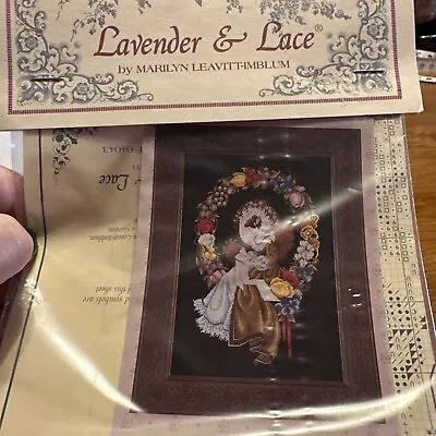 Lavender & Lace Marilyn Leavitt Imblum Cross Stitch Chart Lady Of The Thread • £8